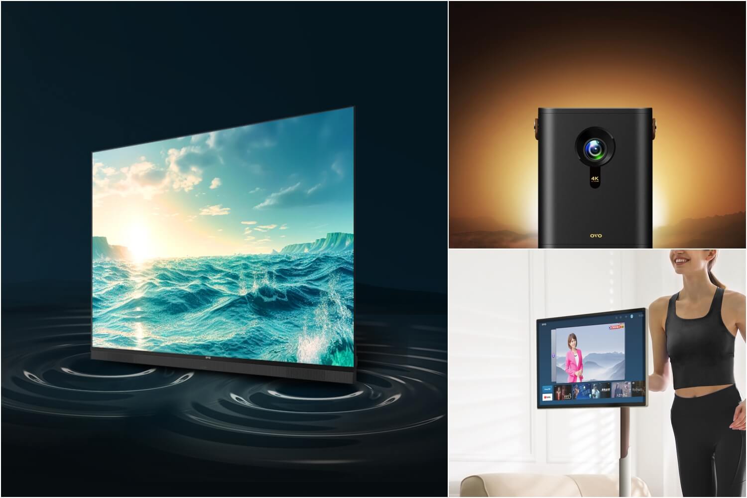 OVO 正式發表真 4K 無框電視、可K歌 HiFi 電視及募資爆品「推推閨蜜機」！