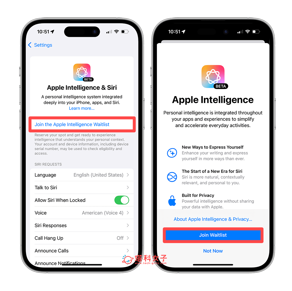 Apple Intelligence 台灣使用：加入候補名單