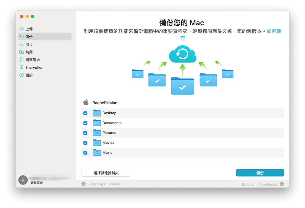 一鍵備份 Mac / Windows 電腦資料