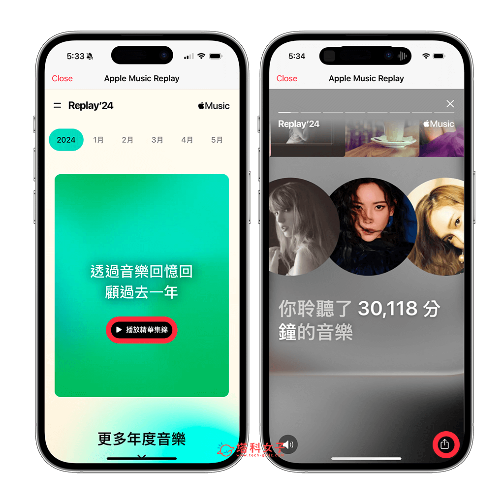 查看 Apple Music 年度回顧精華集錦