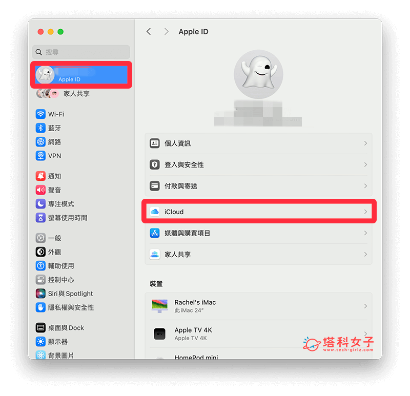 關閉 Mac Safari 私密轉送：設定 > iCloud