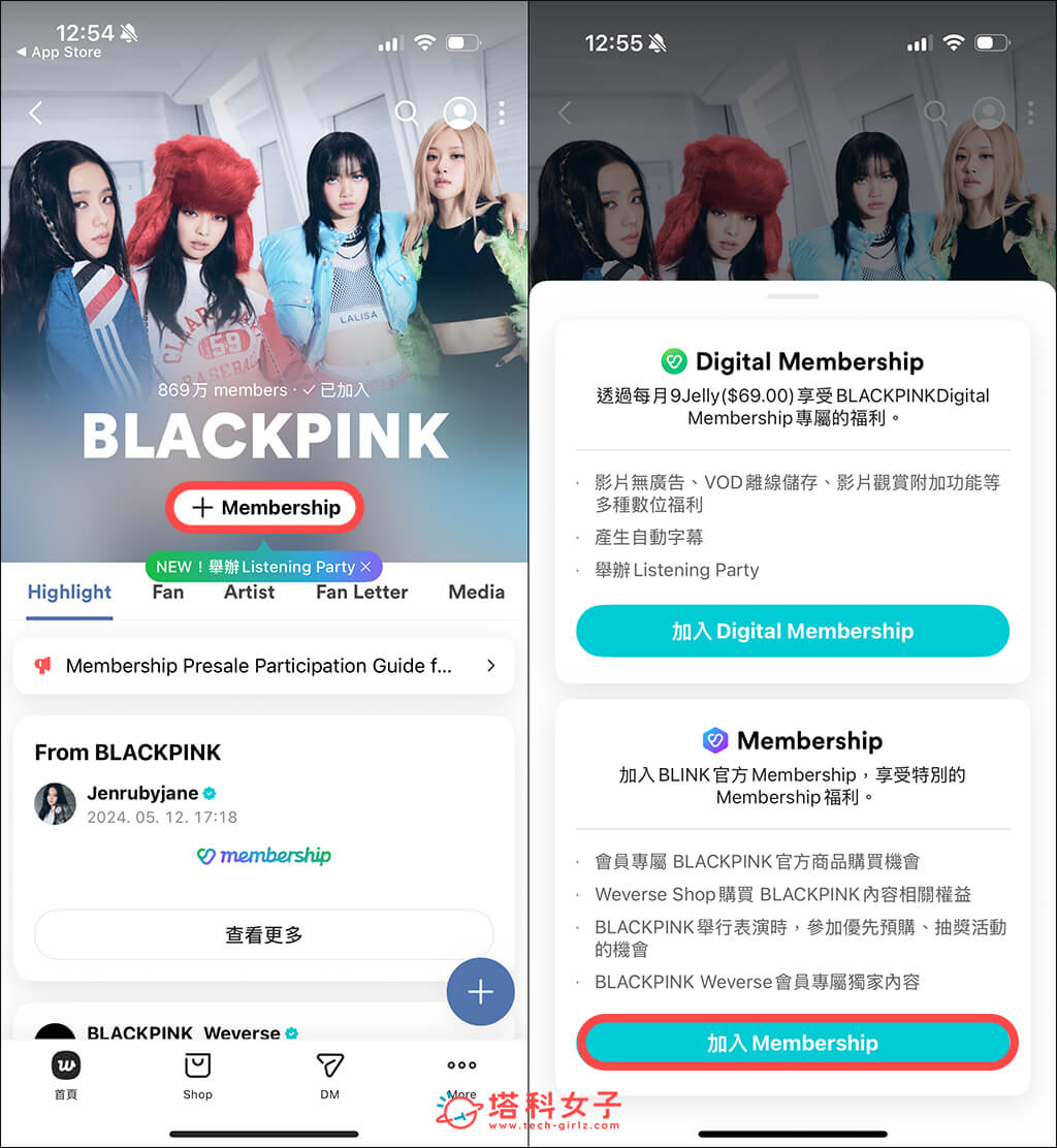 2025 BLACKPINK 會員 (Blink Membership): 加入