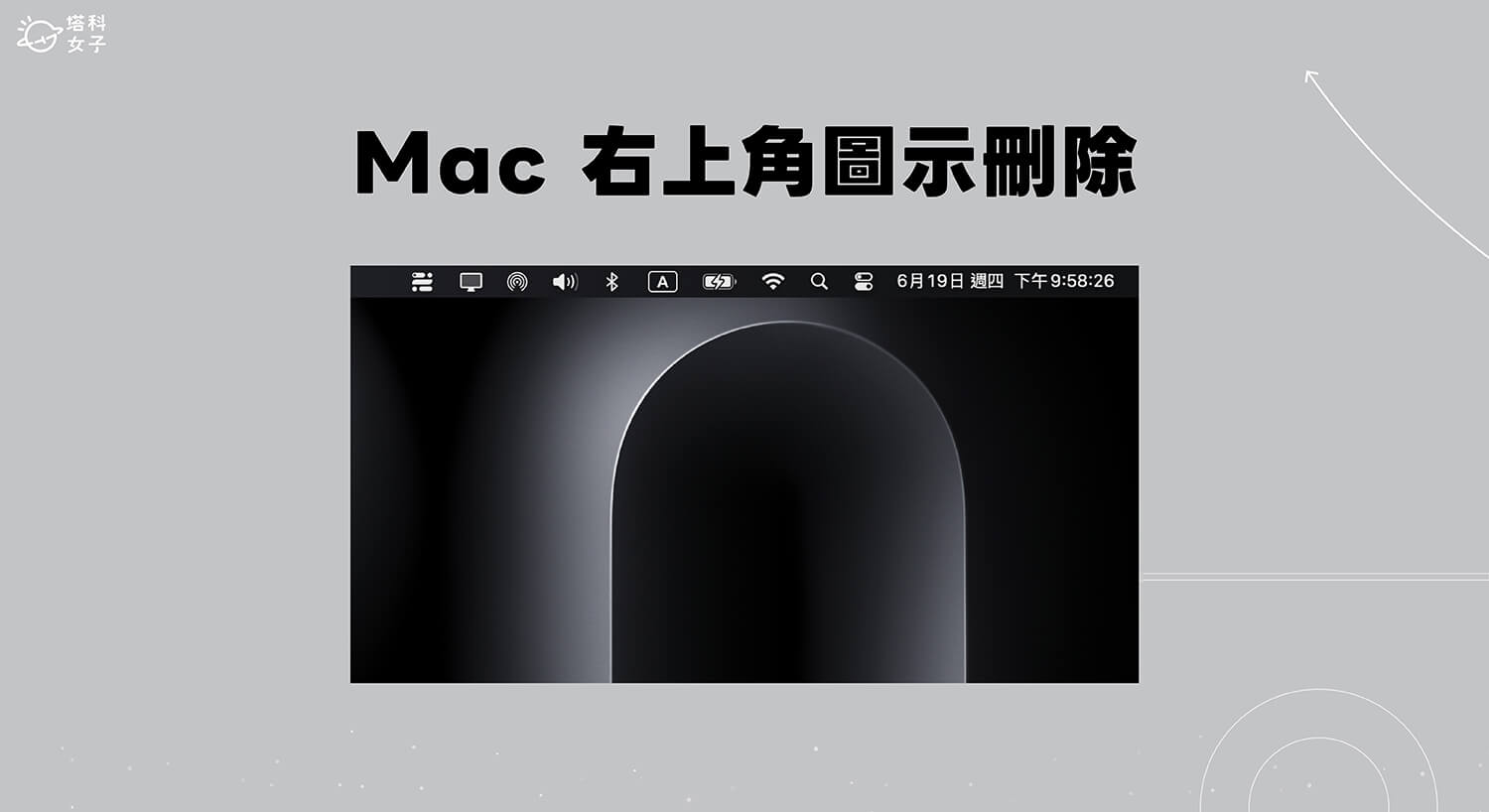 Mac 右上角圖示刪除教學，從選單列移除 App 圖示