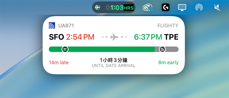 Mac 即時動態