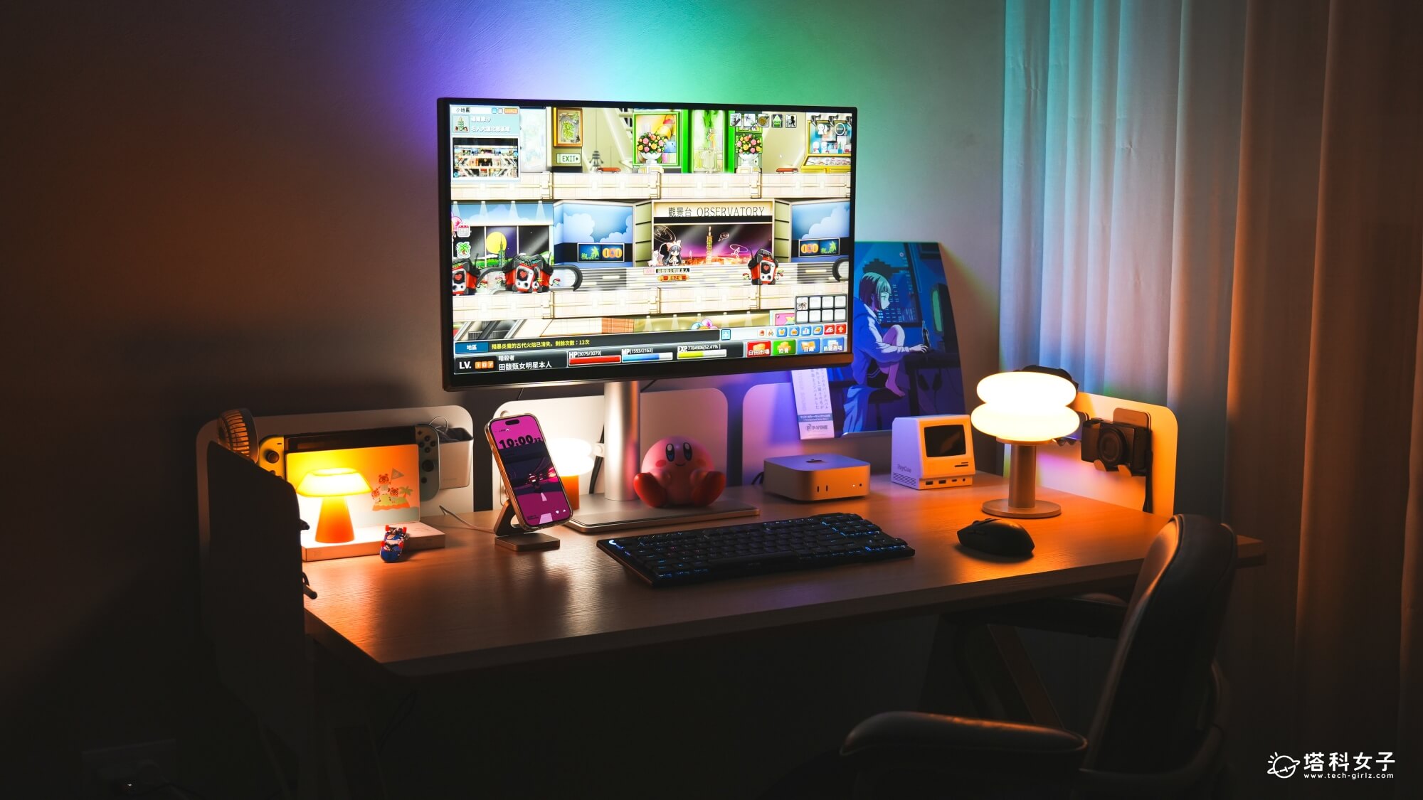 Revon Elite 三節式電動升降桌：遊戲桌面