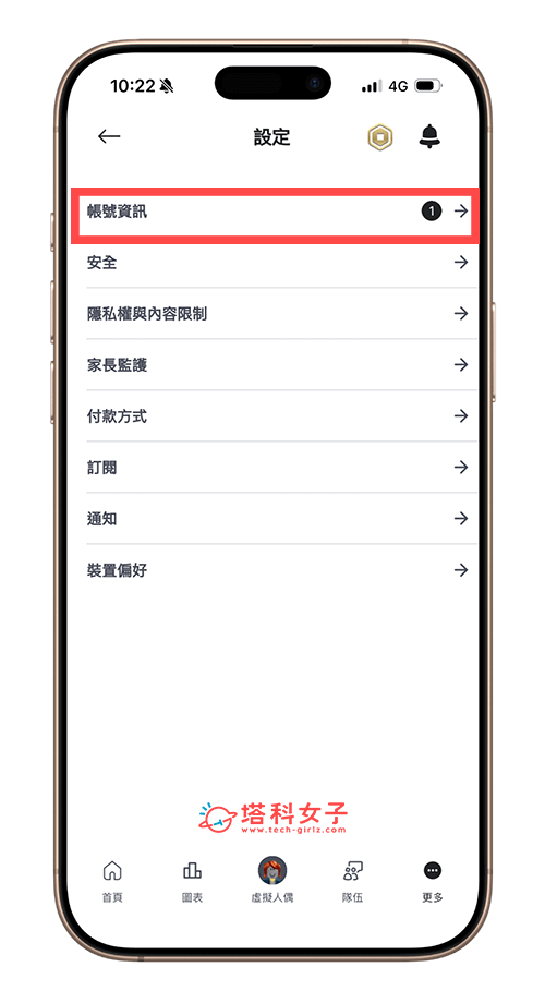 更改 Roblox 中文名字：帳號資訊