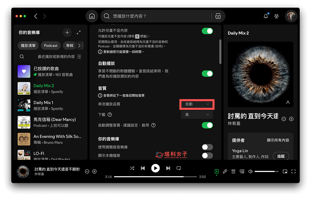 Spotify 無損音質電腦 設定