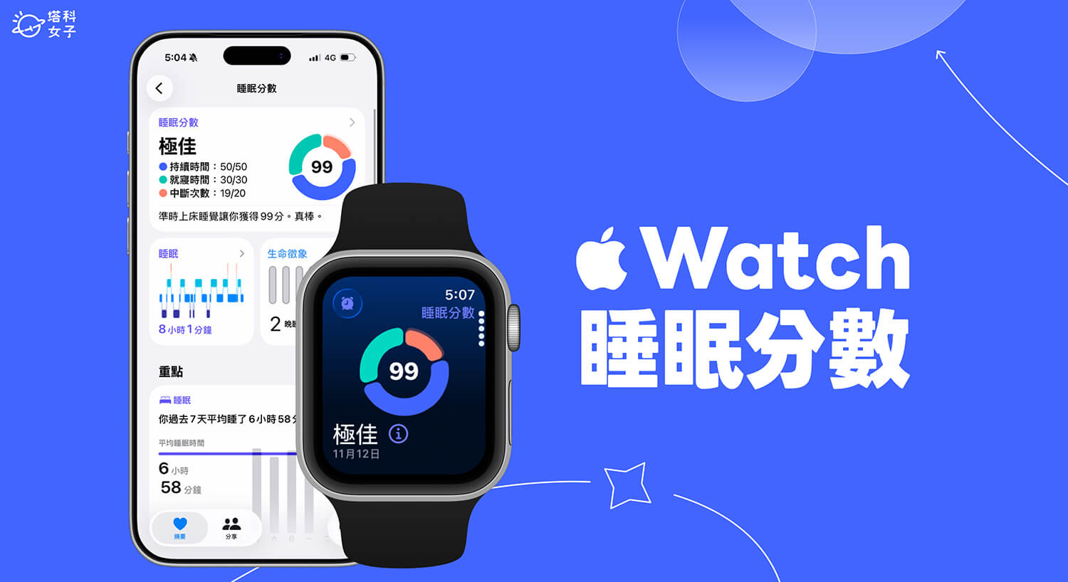 Apple Watch 睡眠分數怎麼用？設定與完整使用教學