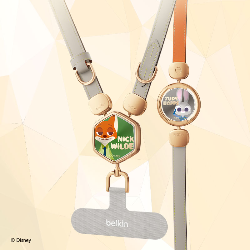 《動物方城市》聯名手機掛繩採用雙面皮革製成與霧面五金扣件,兼具時尚與耐用