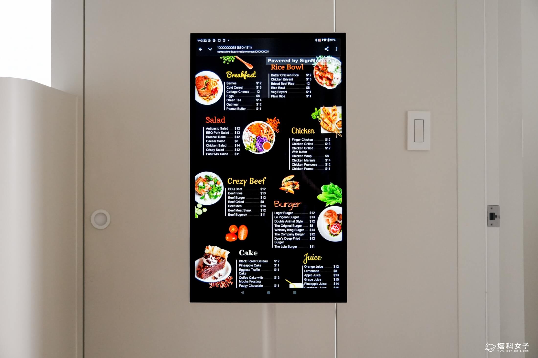 Warpple 閨蜜機 Pro JJ5 使用情境分享：商家展示菜單或活動資訊