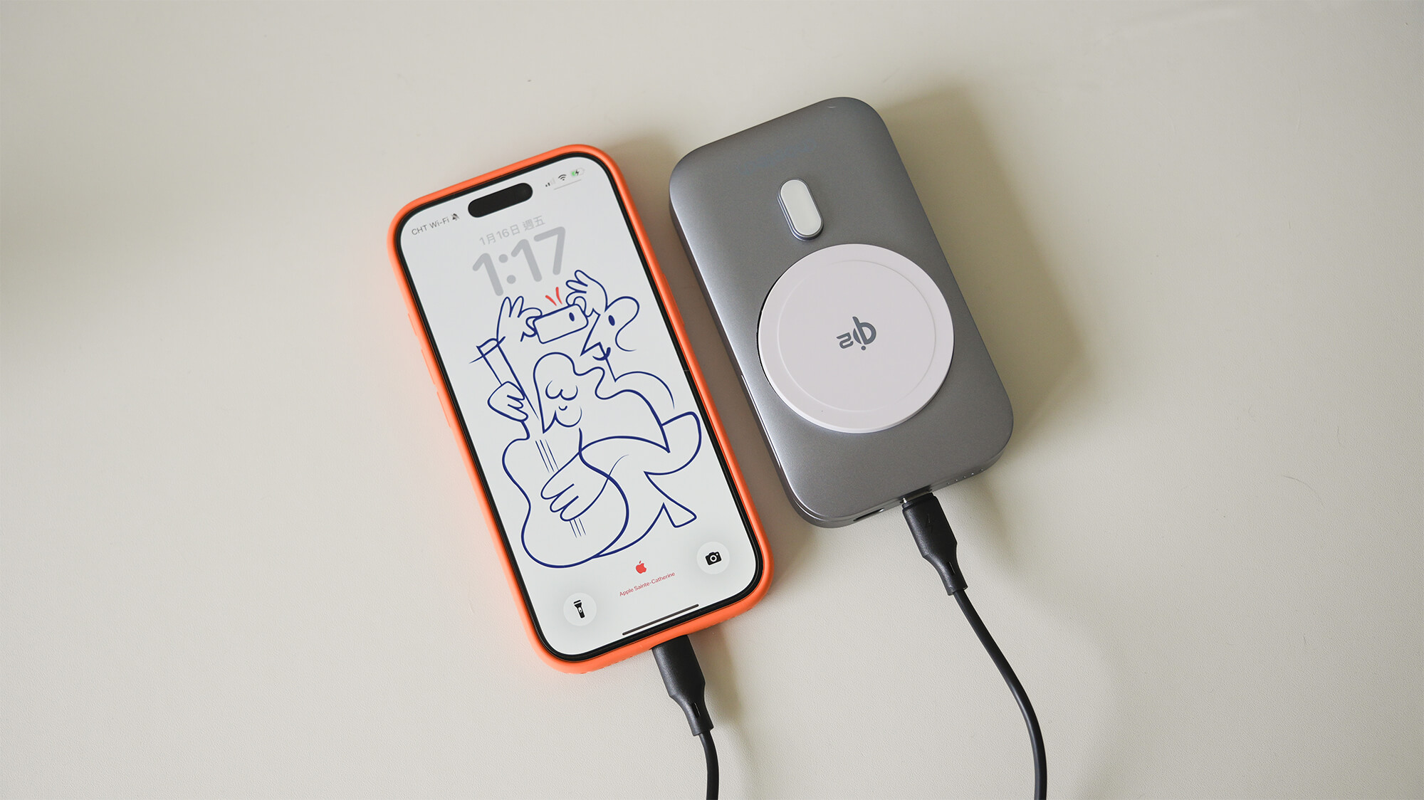 Choetech B750 Qi2 磁吸支架三合一行動電源:有線20W