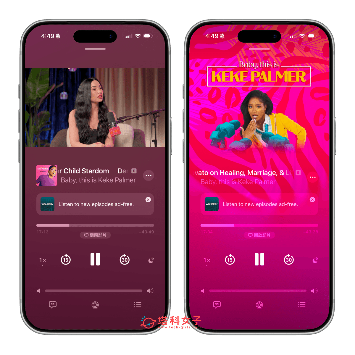 Apple Podcast 支援影片播放