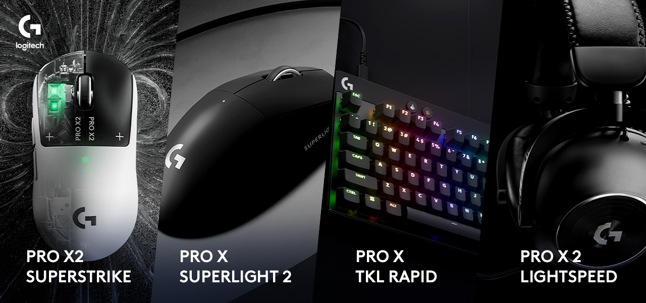  Logitech G 將提供頂級 PRO 系列裝備，成為選手們的最強戰友
