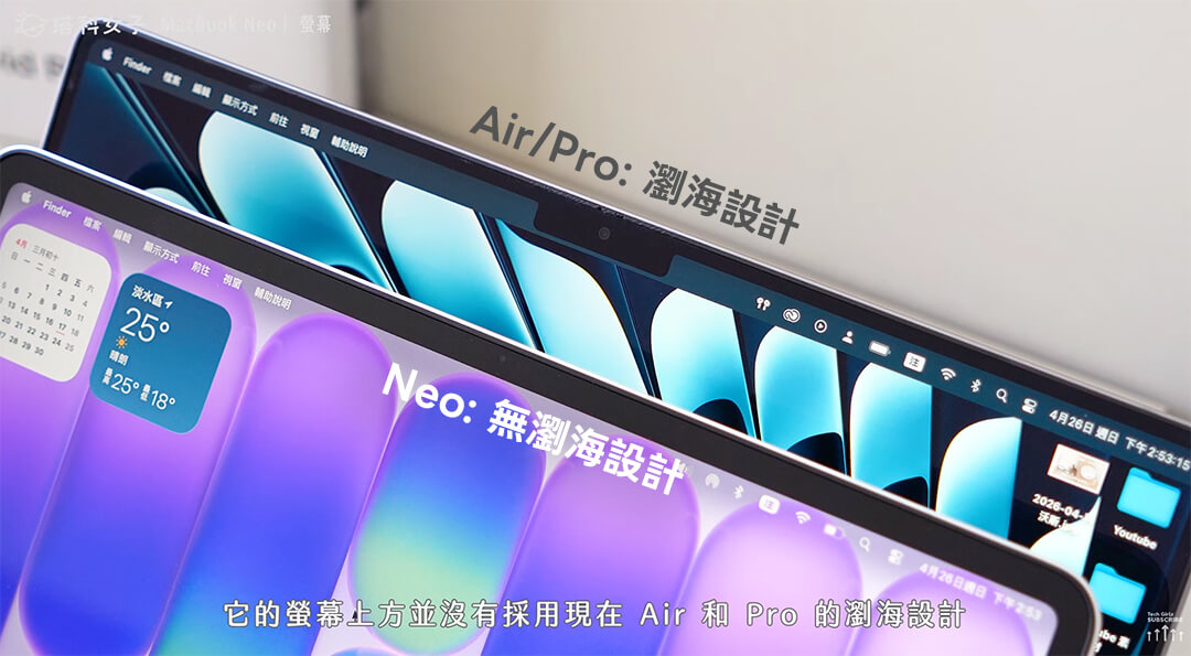 MacBook Neo 邊框