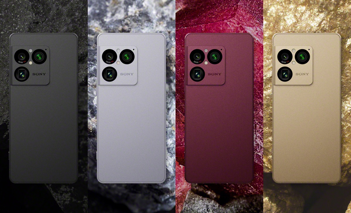 Xperia 1 VIII 全新外觀以吸睛的礦石( ORE )設計為靈感,共推出四款石礦黑、冷礦銀、暮礦紅與原礦金新色。