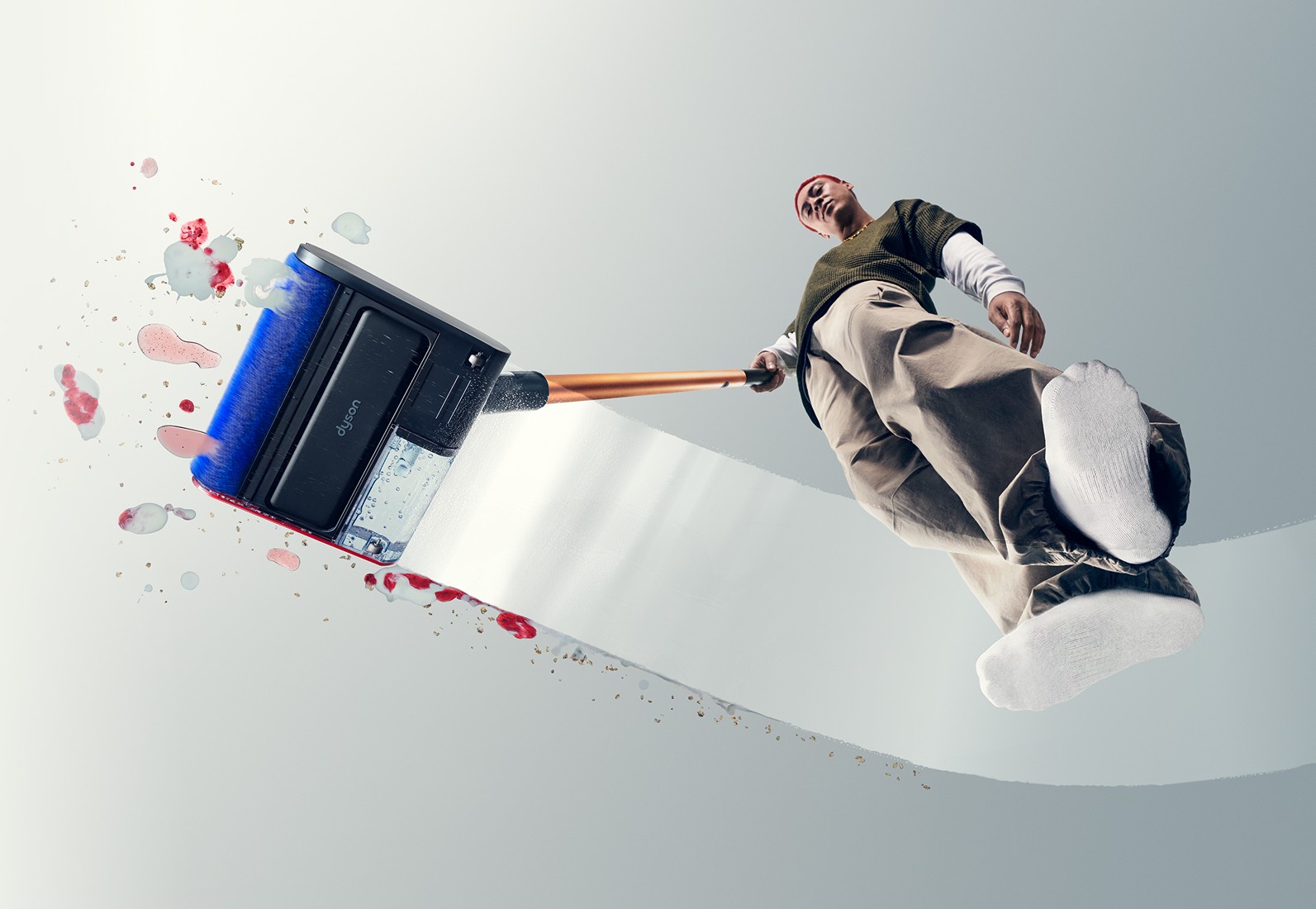 圖 1：Dyson PencilWash™ 鉛筆洗地機正式在台推出，帶來靈活及輕便的居家清潔體驗。