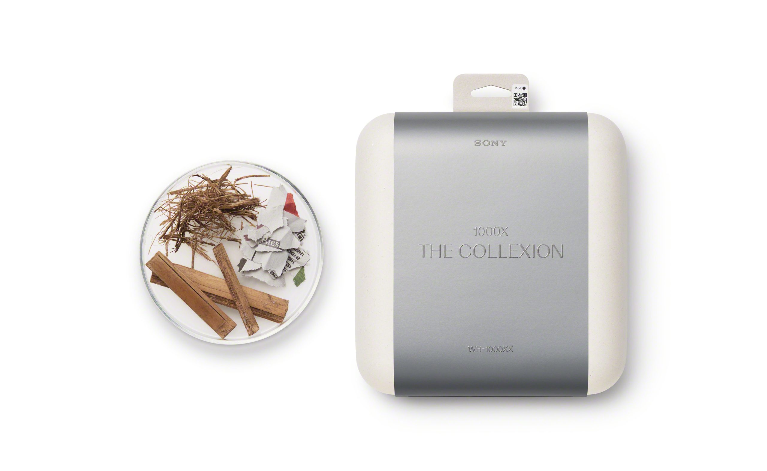  1000X THE COLLEXION 本體的塑膠材質 25% 來自於回收材質，且包裝採用無塑料設計。