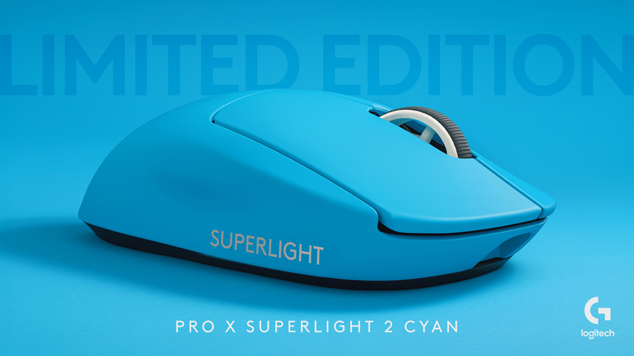 Logitech G PRO X SUPERLIGHT 2 電光藍特別版 6/1 全台登場