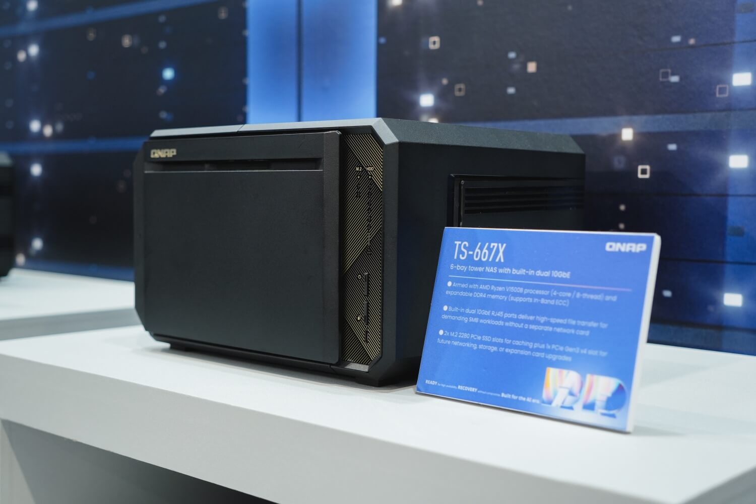 TS-667X:內建雙 10GbE 的 6-bay 塔式 NAS