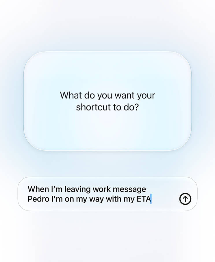 捷徑 App 更易用,輸入需求自動幫你建立捷徑