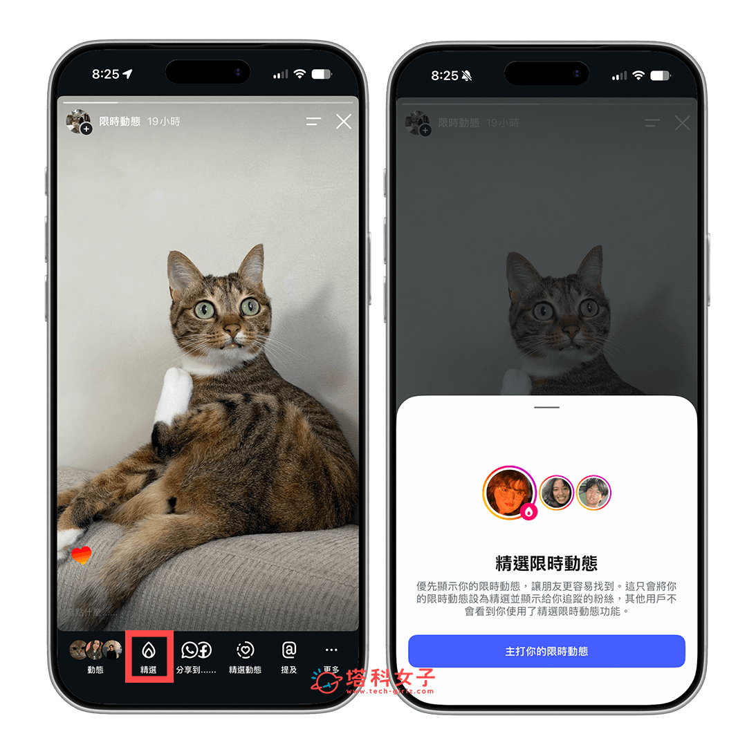 IG Plus 功能:聚焦你的限時動態