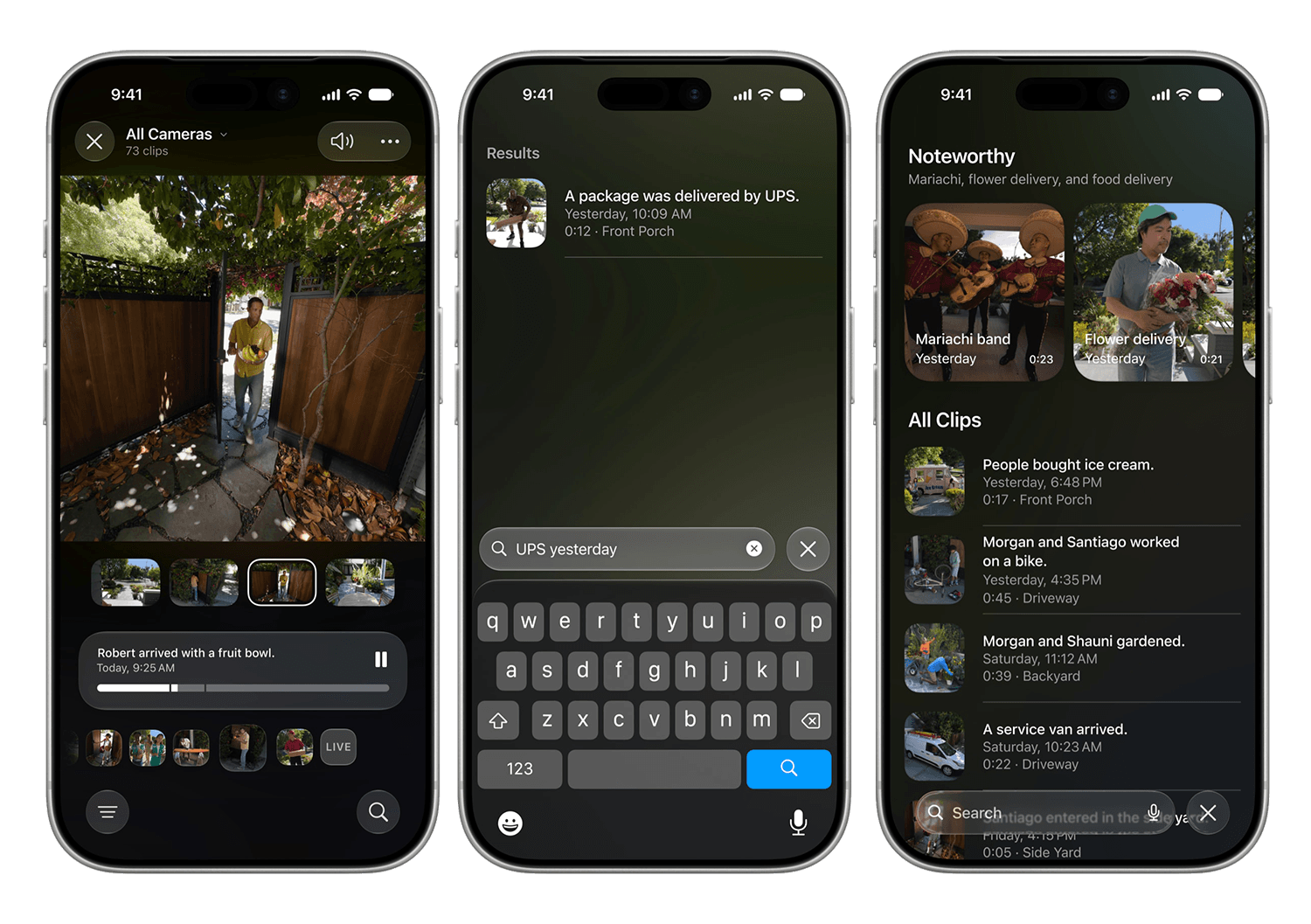 新福利 2:HomeKit 安全攝影機支援 AI 影片描述與搜尋