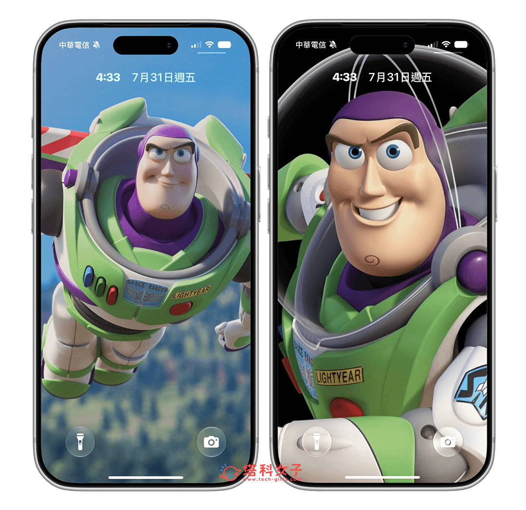 iPhone 鎖定畫面迷你時鐘