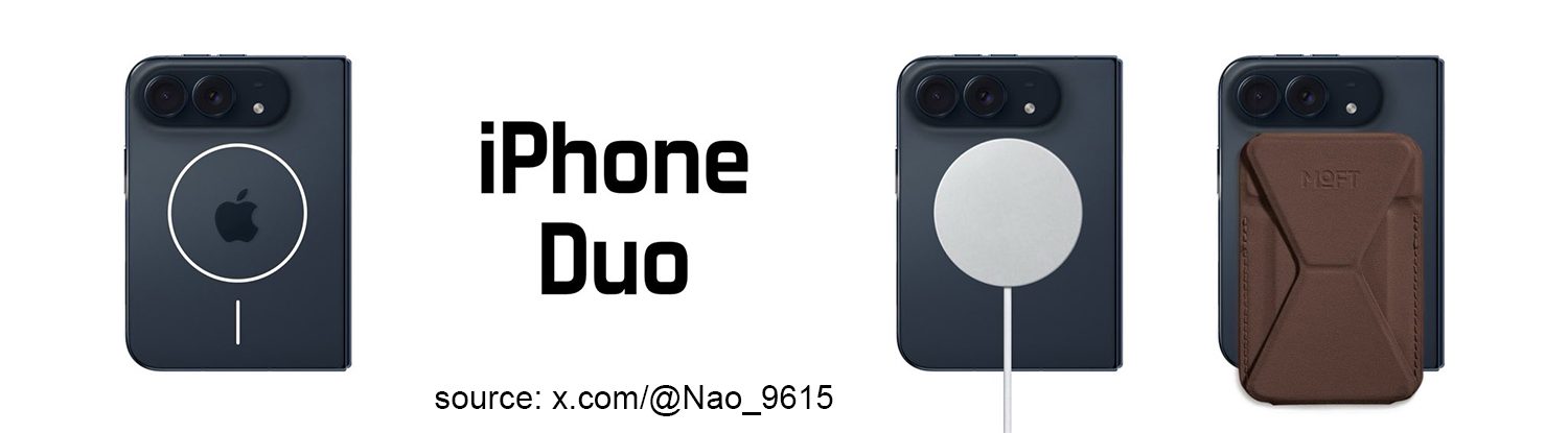 iPhone Duo 搭配 MagSafe 卡套、支架等磁吸配件