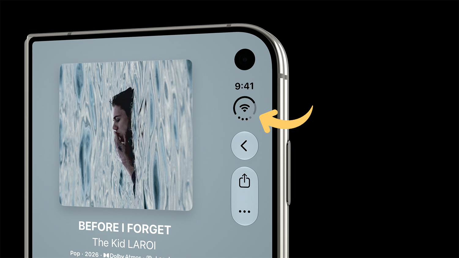 iPhone Duo 的 Wi-Fi、訊號與電量整合成單一「狀態列」