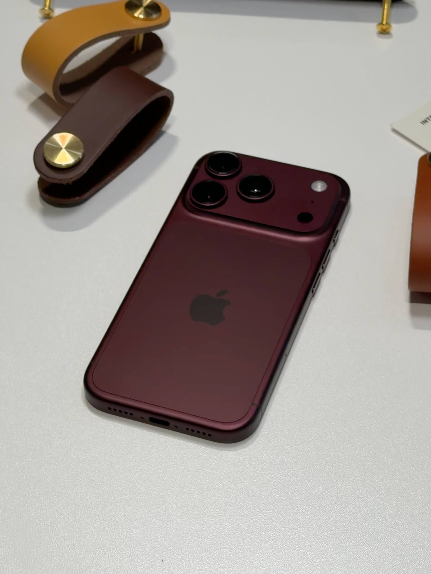 iPhone 18 Pro 勃根地紅實機照片