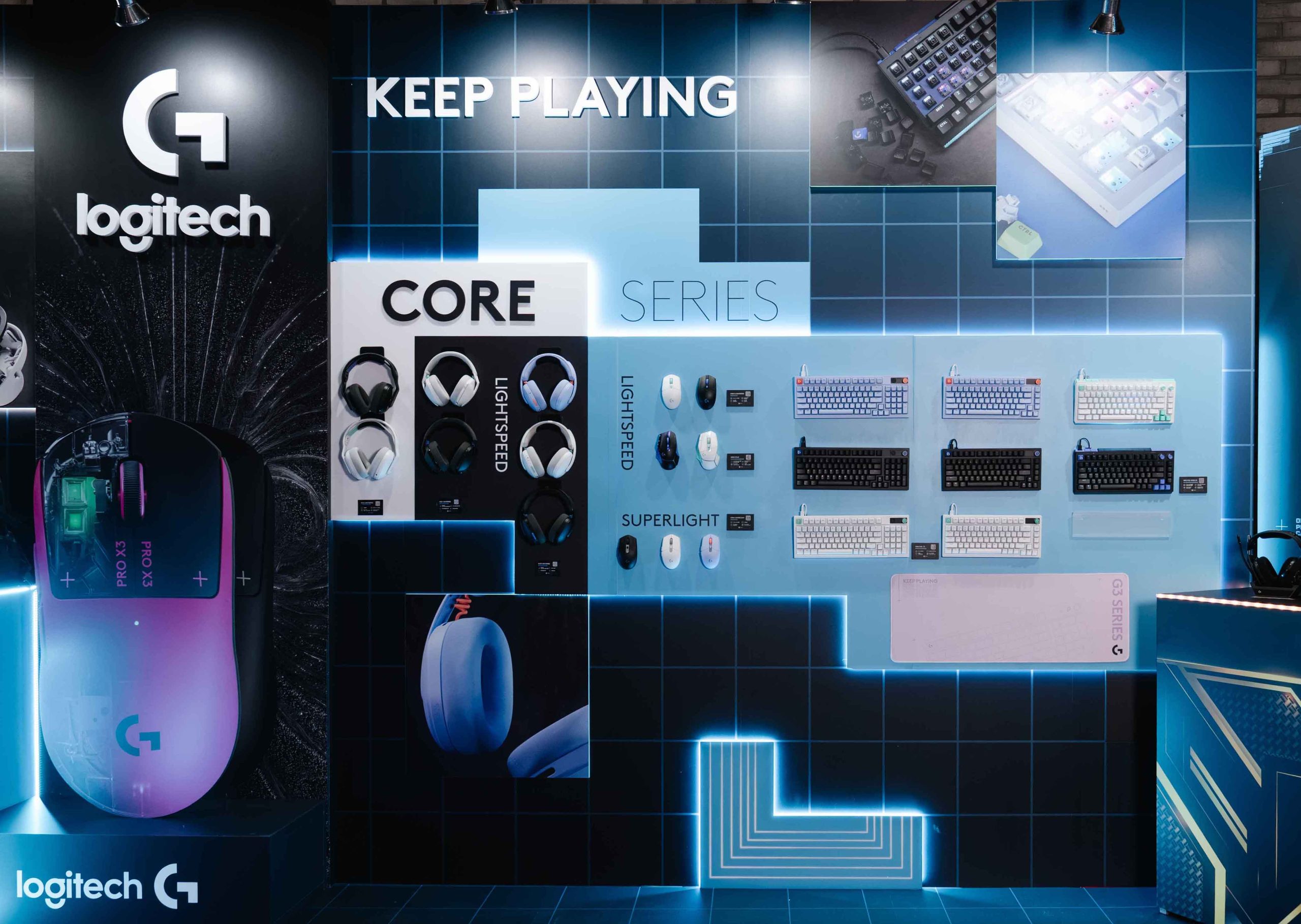 Logitech G 也同步擴充CORE系列,提供更多不同價格與使用需求的選擇