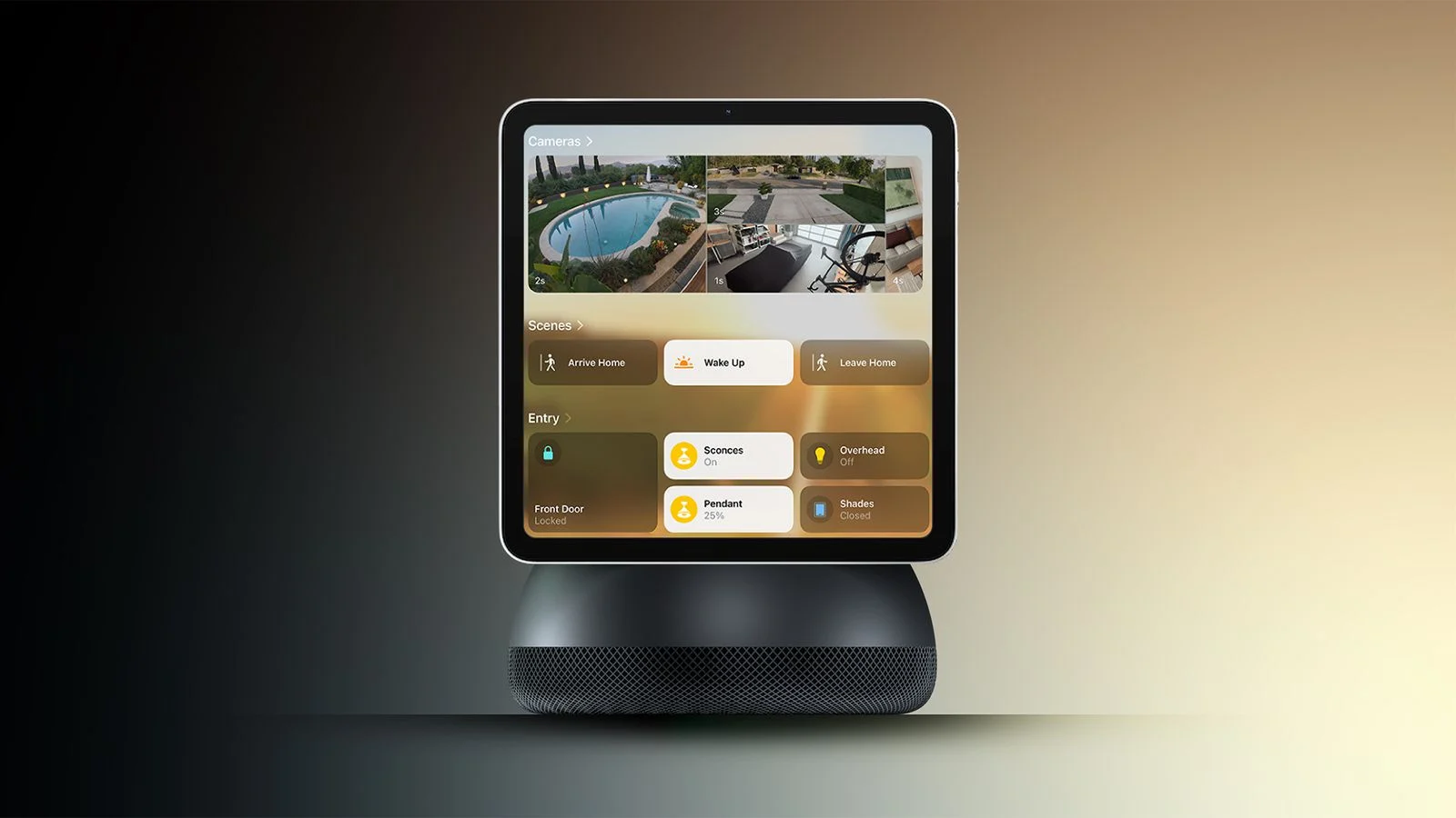 全新 Apple Home Hub:7 吋螢幕+Siri AI,成為家中的控制中心
