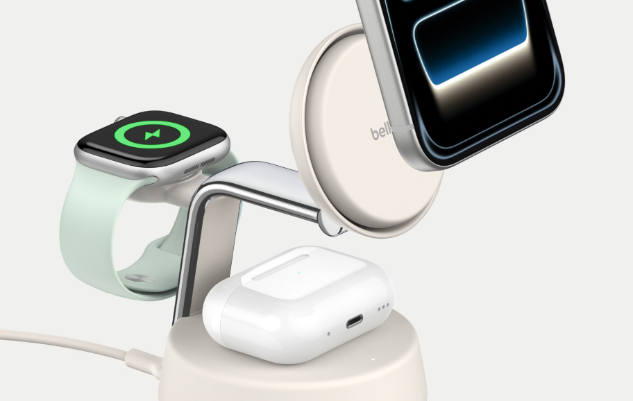 UltraCharge Pro 3-in-1 Magnetic Charging Dock 整合多裝置充電,打造簡潔桌面空間