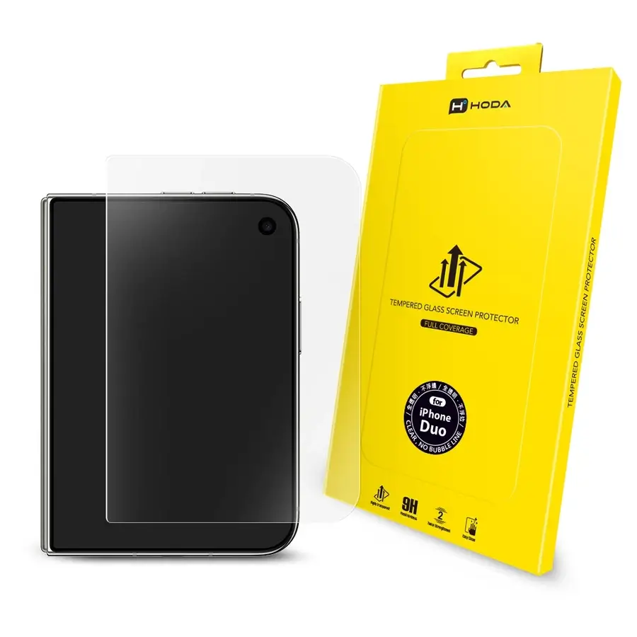 iPhone Duo 保護貼推薦 3:HODA 亮面玻璃保護貼